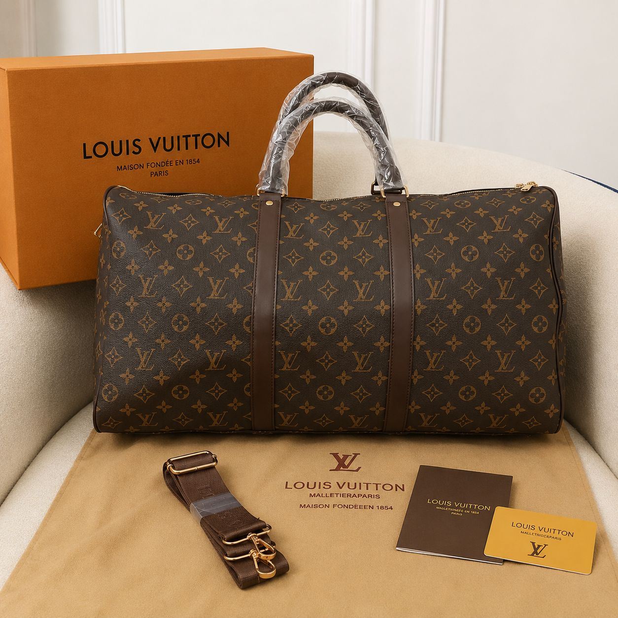 Louis Vuitton Monogram Keepall Travel Duffle Bag