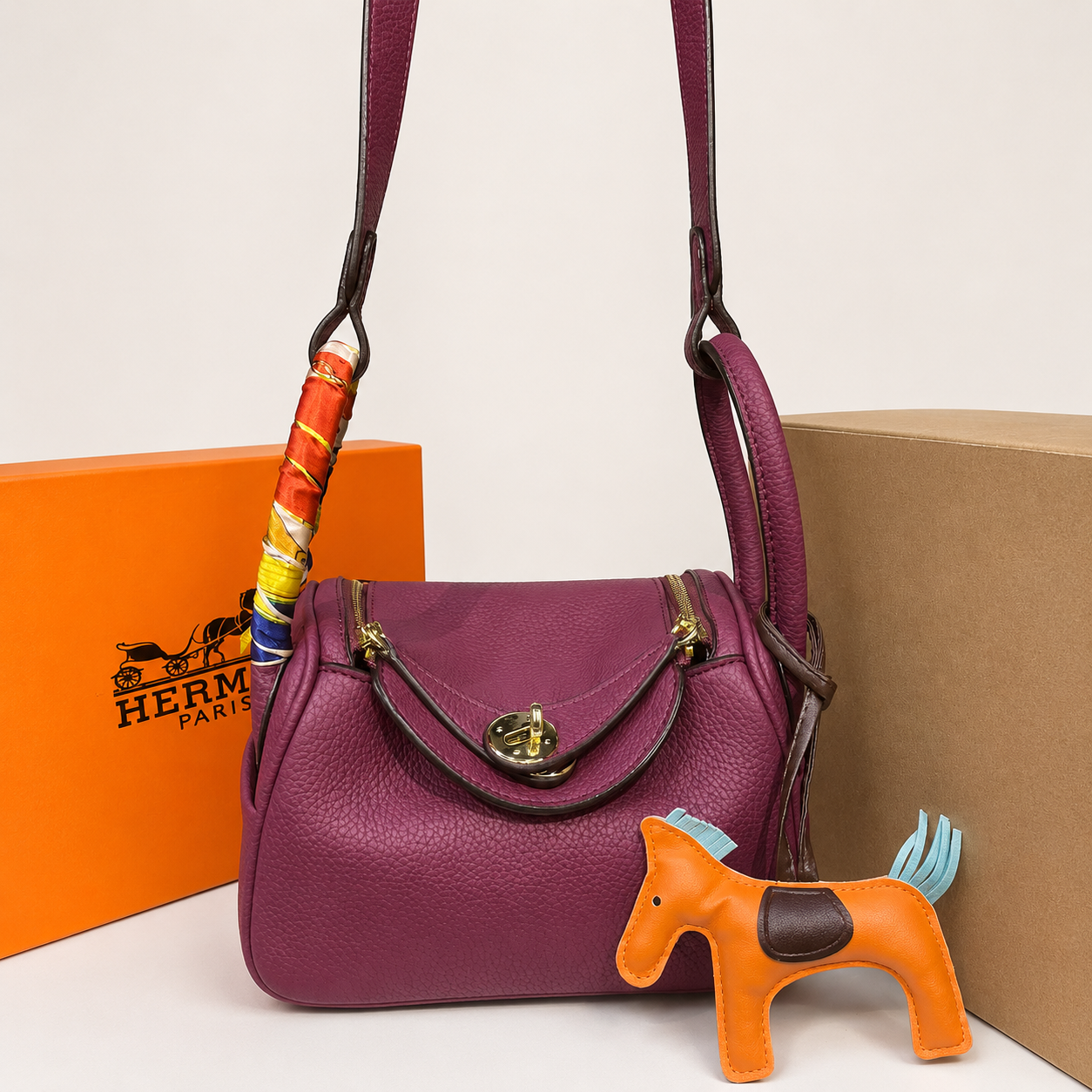 Hermès Lindy-Inspired Premium Crossbody Handbag