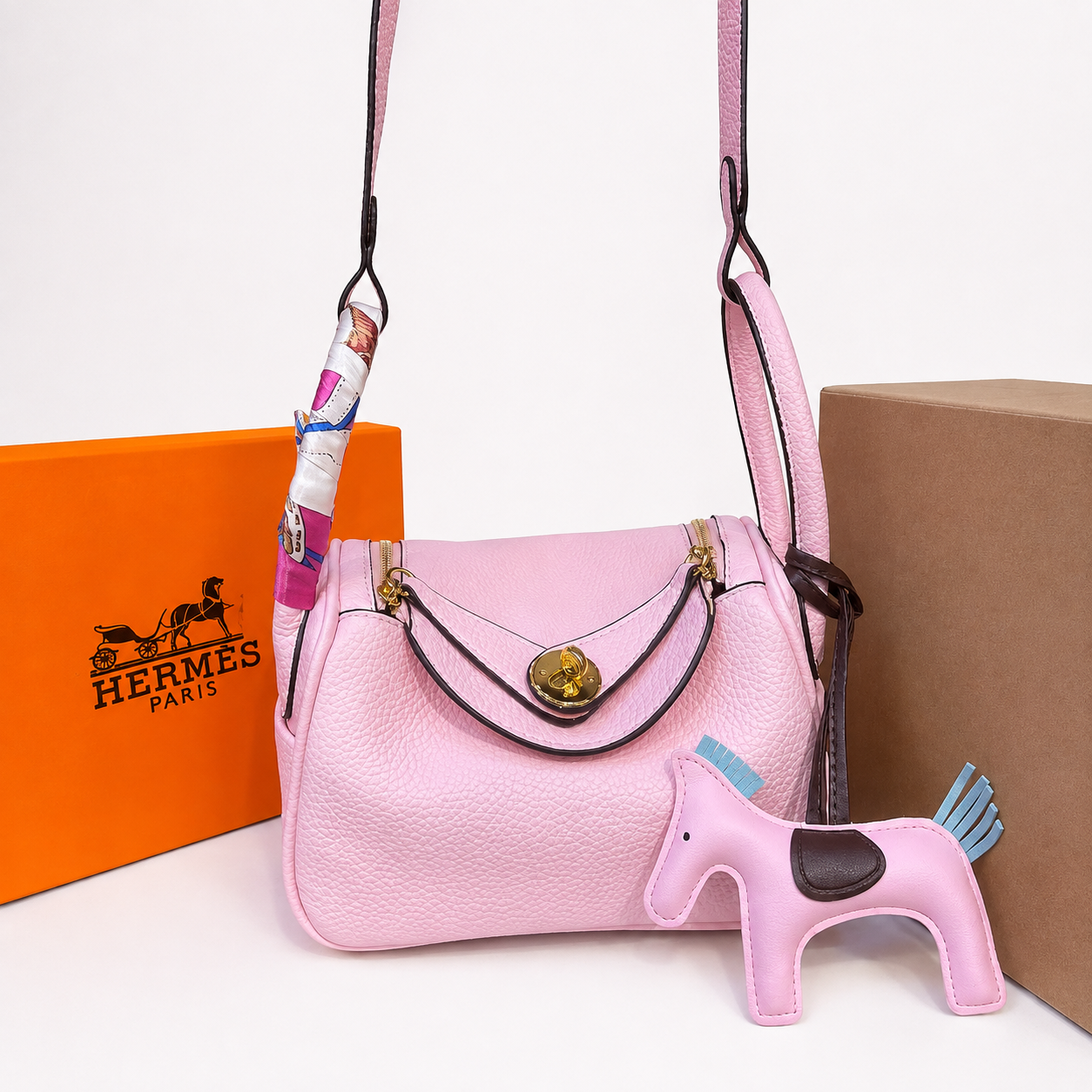 Hermès Lindy-Inspired Premium Crossbody Handbag