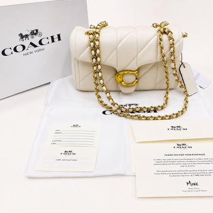 Coach Signature Pillow-Quilted Chain Shoulder Bag