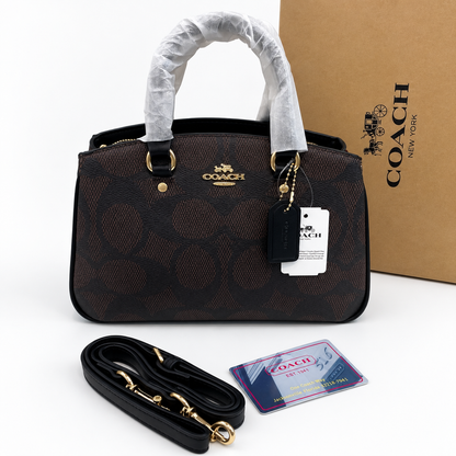 Coach Structured Top Handle Satchel Bag
