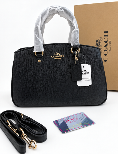 Coach Structured Top Handle Satchel Bag
