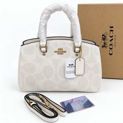Coach Structured Top Handle Satchel Bag