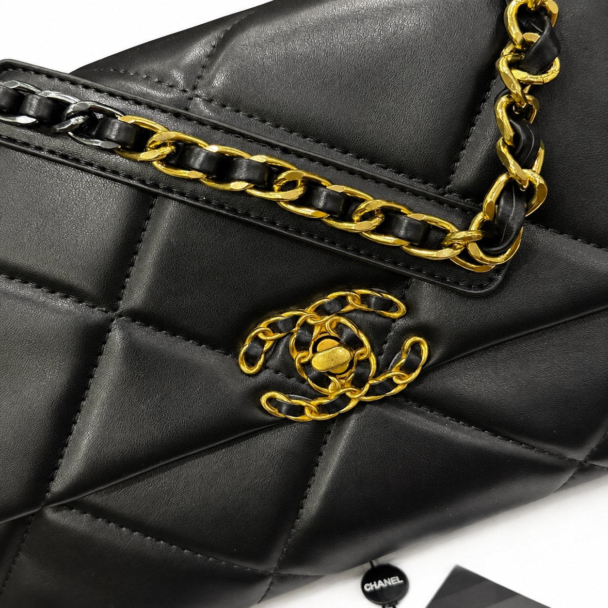 Chanel Signature Chain Quilted Flap Bag