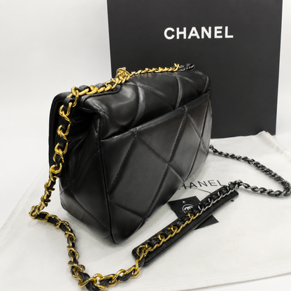Chanel Signature Chain Quilted Flap Bag