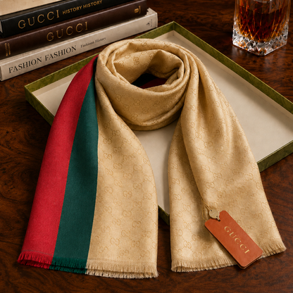 Gucci GG Web Stripe Luxury Stoles