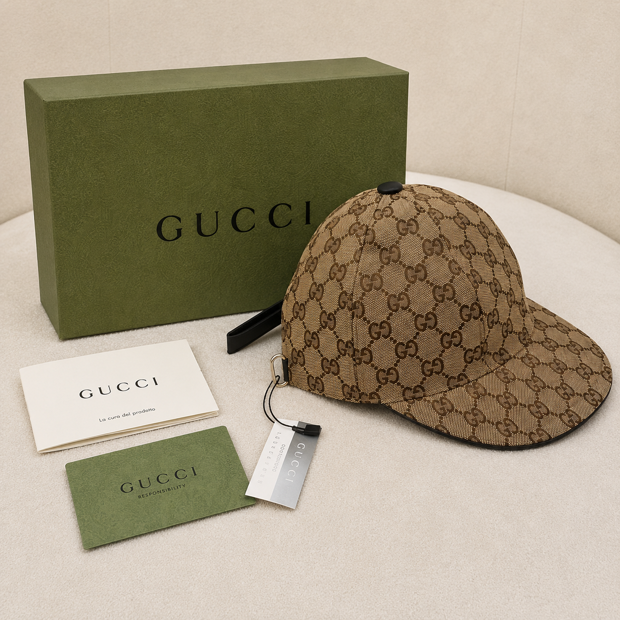Gucci GG Supreme Monogram Baseball Cap