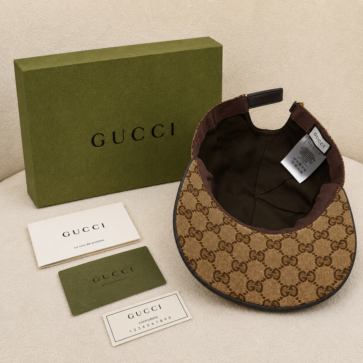 Gucci GG Supreme Monogram Baseball Cap