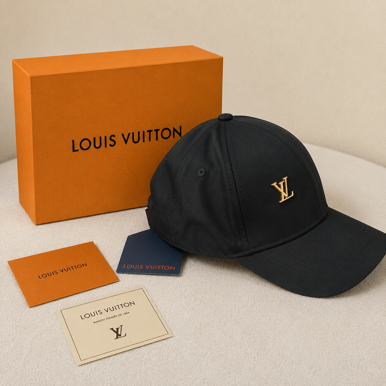 Louis Vuitton Embellished Luxury Baseball Cap