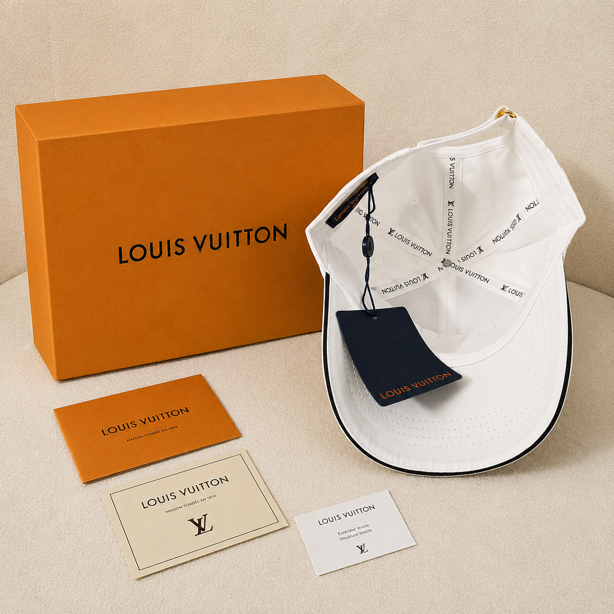Louis Vuitton Embellished Luxury Baseball Cap