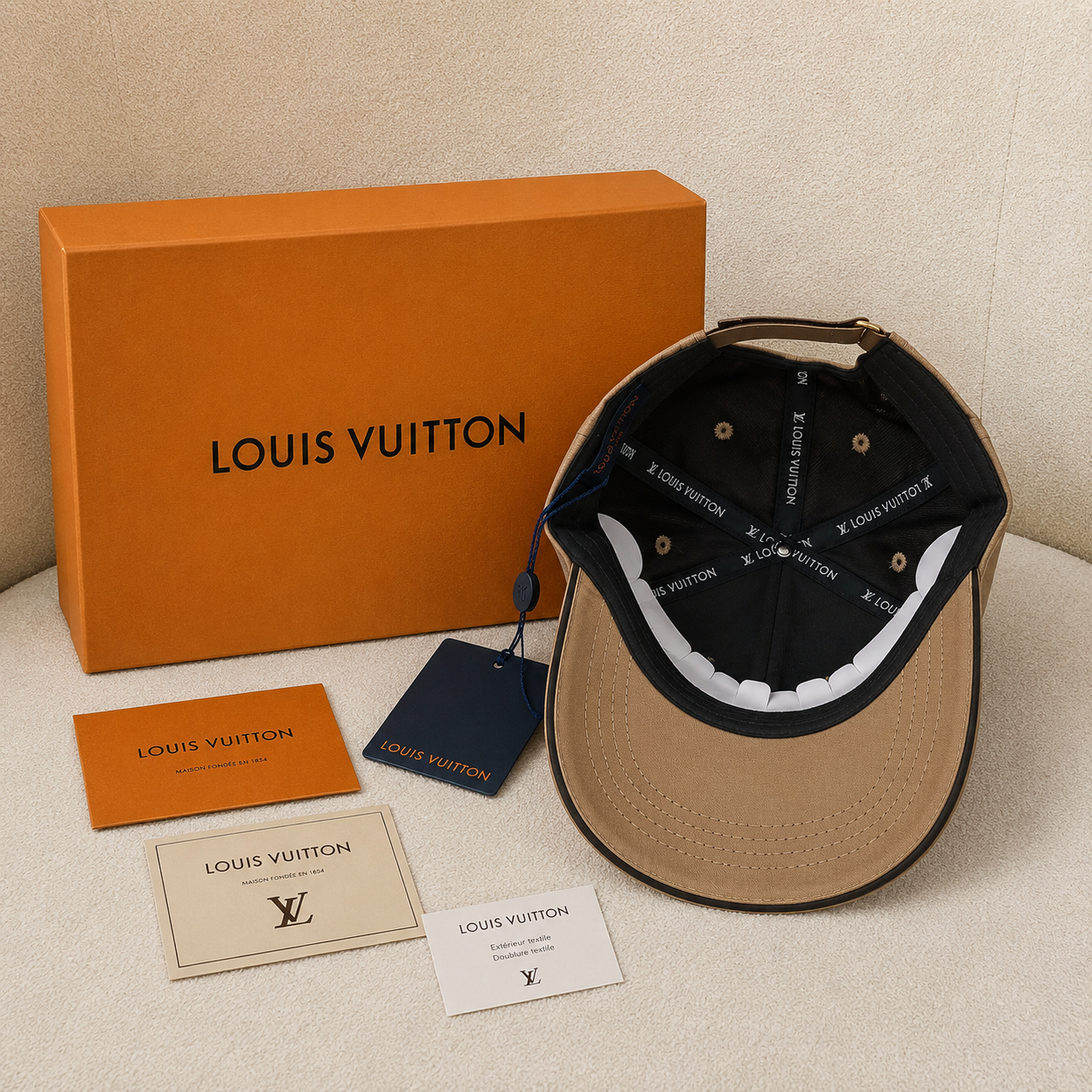 Louis Vuitton Embellished Luxury Baseball Cap