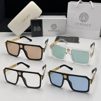 Versace Medusa Navigator Square Sunglasses