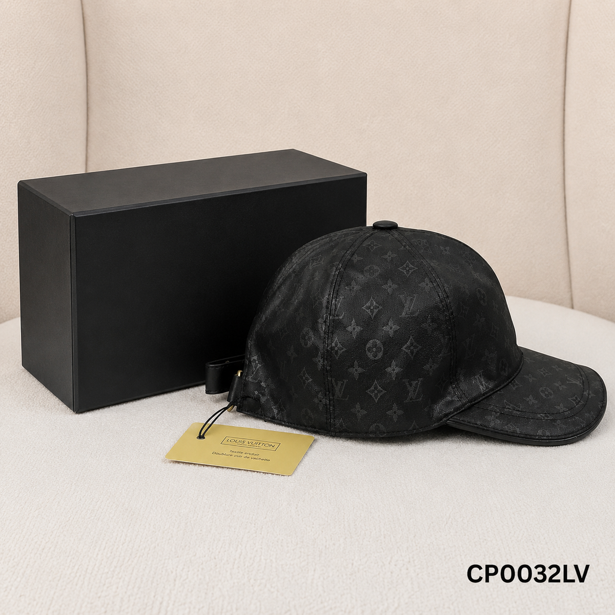 Louis Vuitton Monogram Noir Baseball Cap
