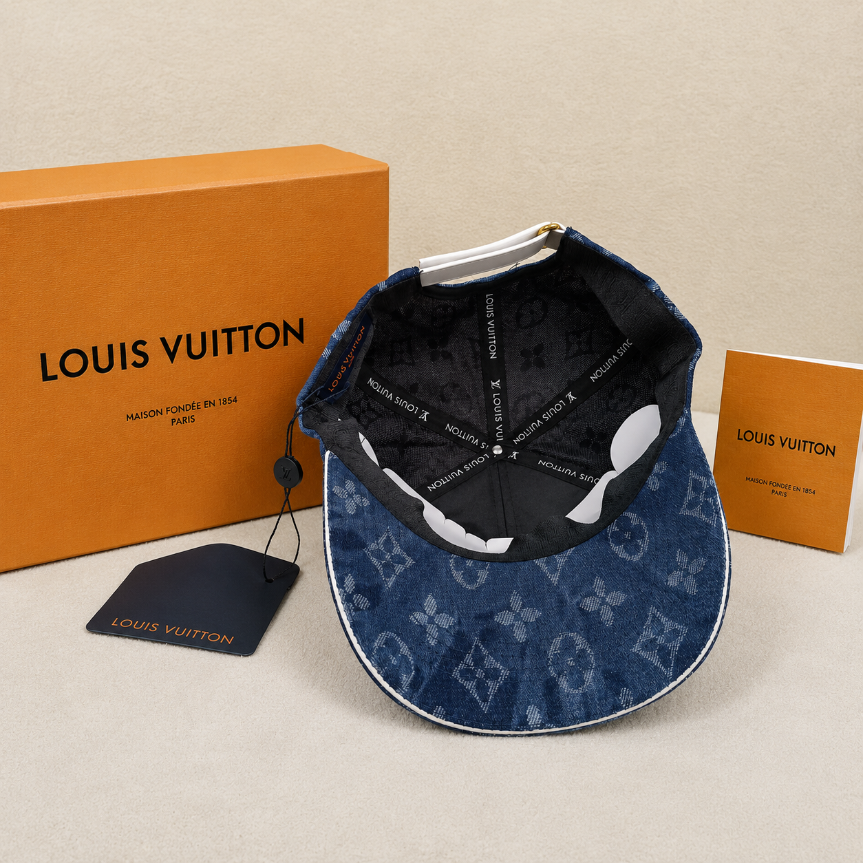 Louis Vuitton Monogram Embroidered Baseball Cap