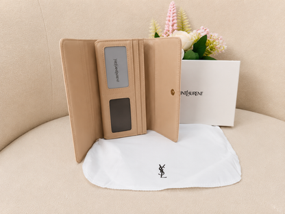 Yves Saint Laurent Monogram Chevron Envelope Long Wallet