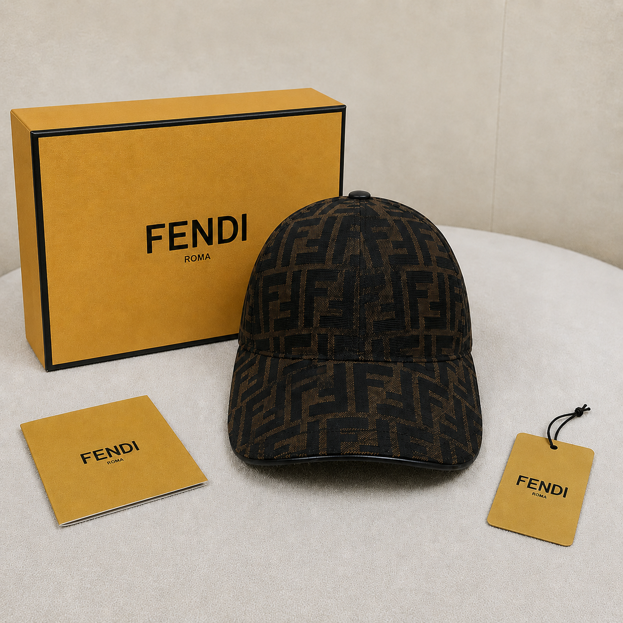 Fendi FF Monogram Classic Baseball Cap