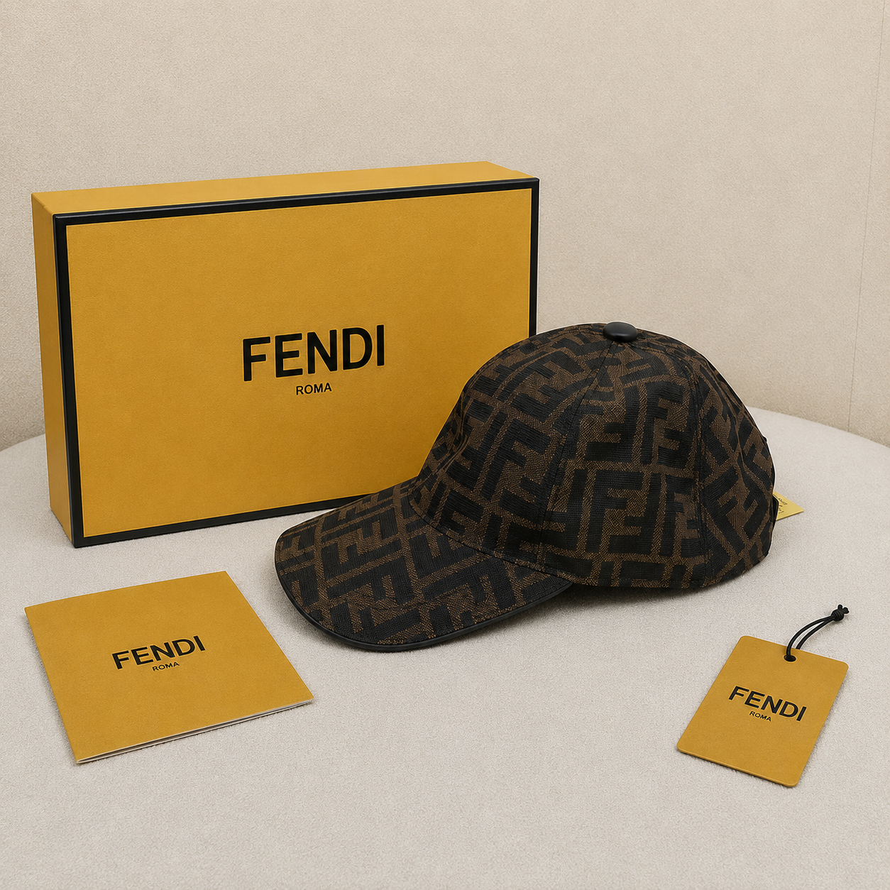 Fendi FF Monogram Classic Baseball Cap