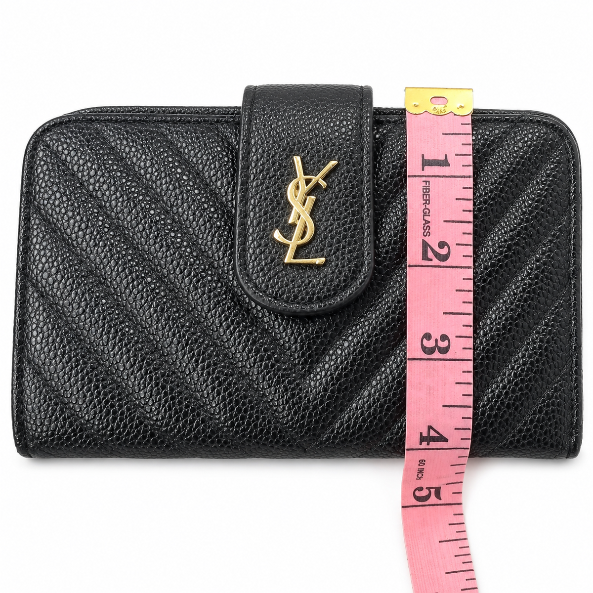 Yves Saint Laurent Quilted Zip Wallet Style