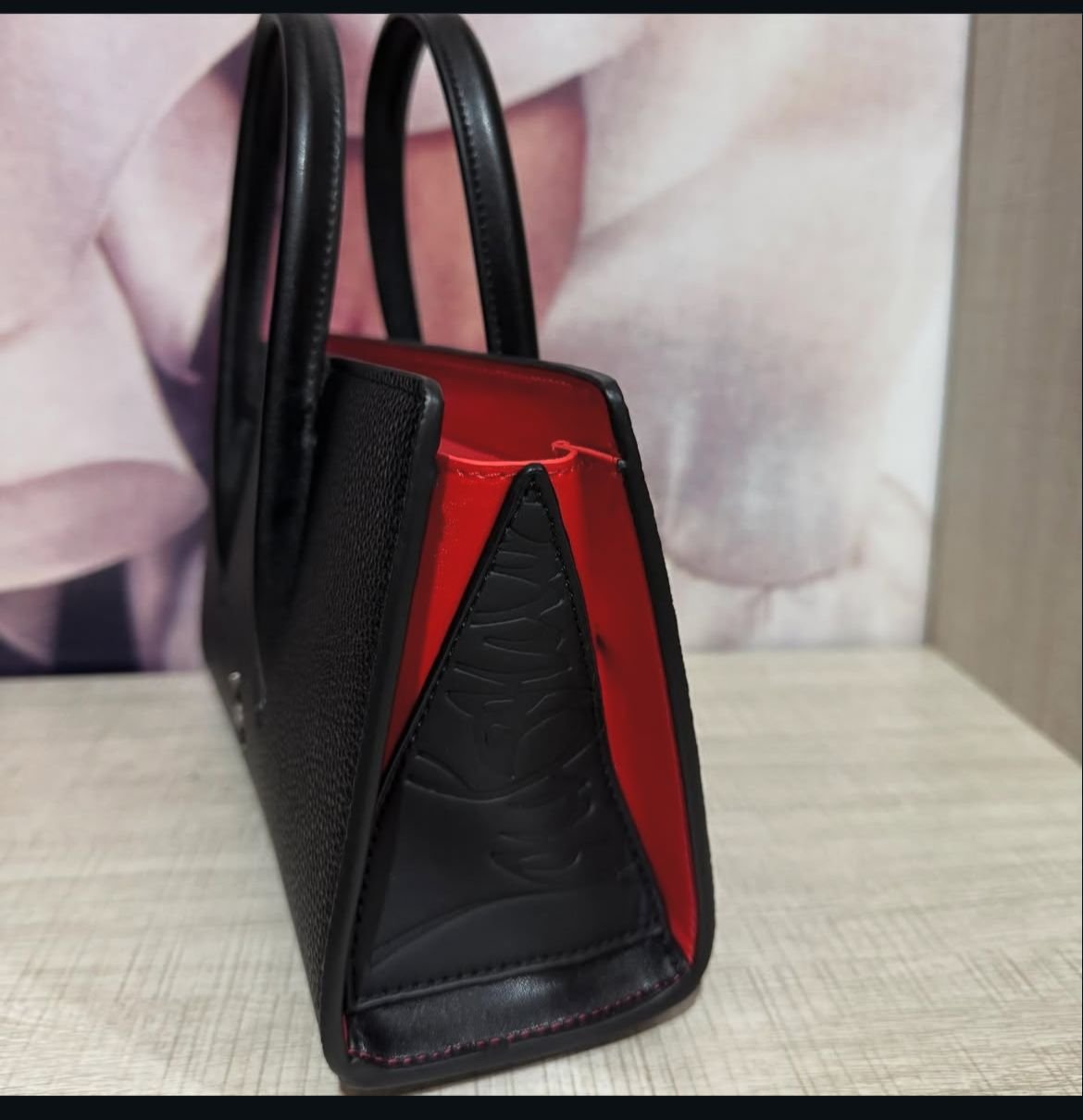 Christian Louboutin Studded Leather Top Handle Bag
