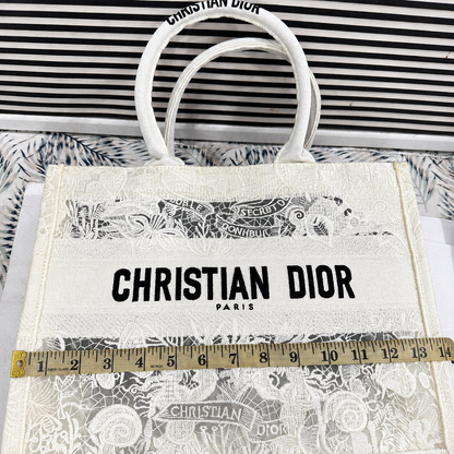 Christian Dior Book Tote – Toile de Jouy Embroidered Canvas
