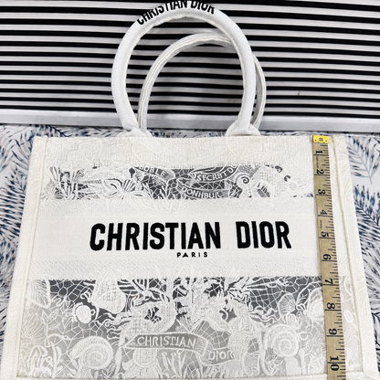 Christian Dior Book Tote – Toile de Jouy Embroidered Canvas