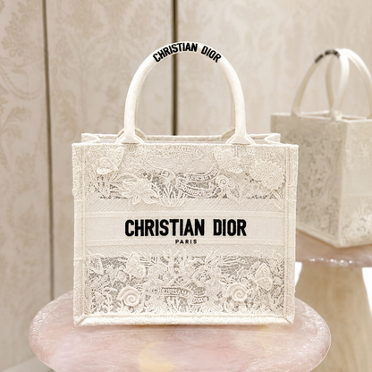Christian Dior Book Tote – Toile de Jouy Embroidered Canvas