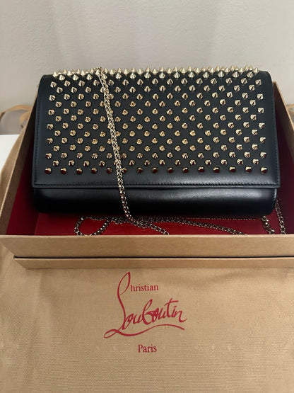 Christian Louboutin Paloma Studded Clutch Bag