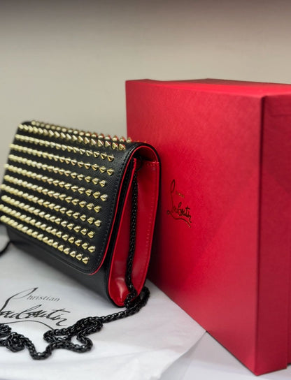 Christian Louboutin Paloma Studded Clutch Bag