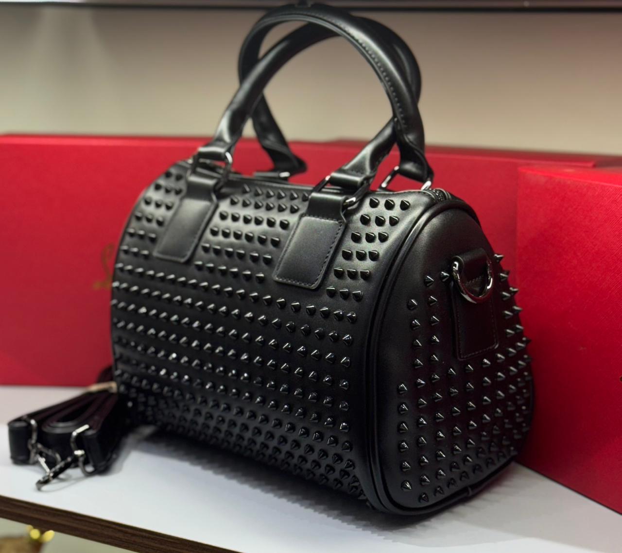Christian Louboutin Paloma Medium Top Handle Bag (Spiked Leather)