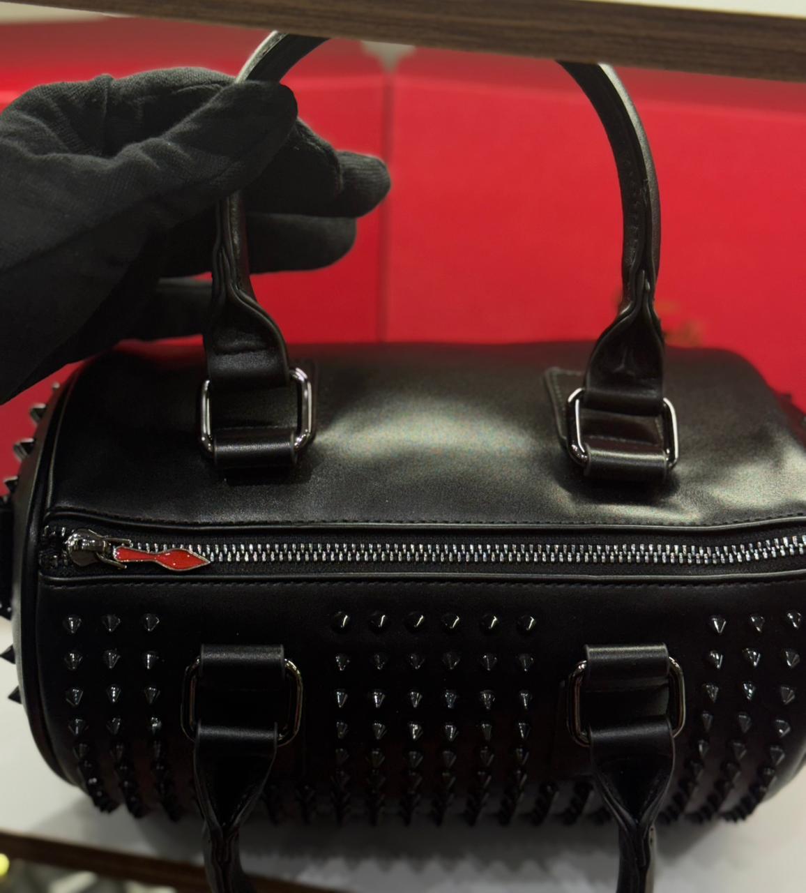 Christian Louboutin Paloma Medium Top Handle Bag (Spiked Leather)