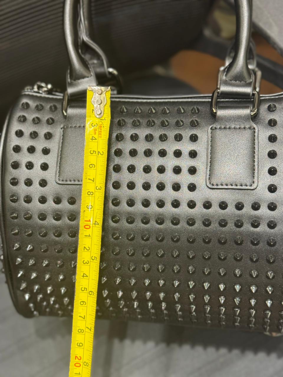 Christian Louboutin Paloma Medium Top Handle Bag (Spiked Leather)