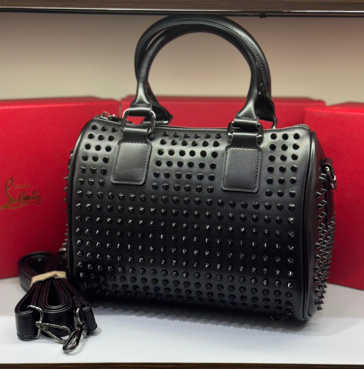 Christian Louboutin Paloma Medium Top Handle Bag (Spiked Leather)