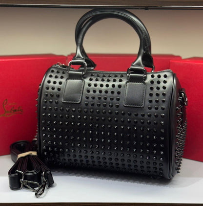 Christian Louboutin Paloma Medium Top Handle Bag (Spiked Leather)