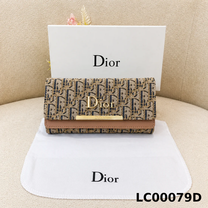 Christian Dior Oblique Jacquard Flap Wallet