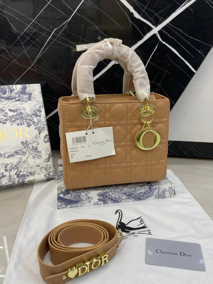 Christian Dior Quilted Cannage Mini Top-Handle Bag