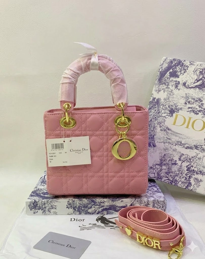 Christian Dior Quilted Cannage Mini Top-Handle Bag
