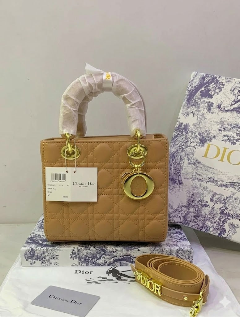 Christian Dior Quilted Cannage Mini Top-Handle Bag