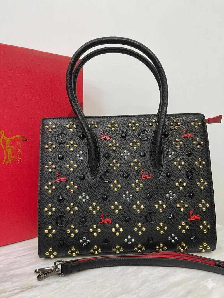 Christian Louboutin Paloma Studded Leather Tote Bag