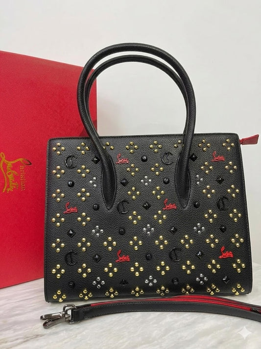 Christian Louboutin Paloma Studded Leather Tote Bag
