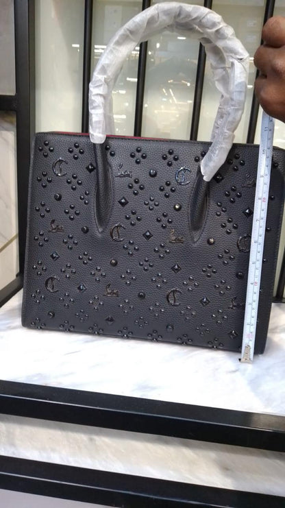 Christian Louboutin Paloma Studded Leather Tote Bag