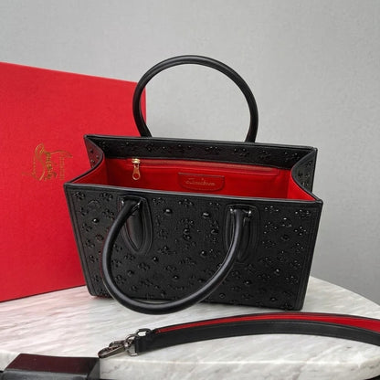 Christian Louboutin Paloma Studded Leather Tote Bag