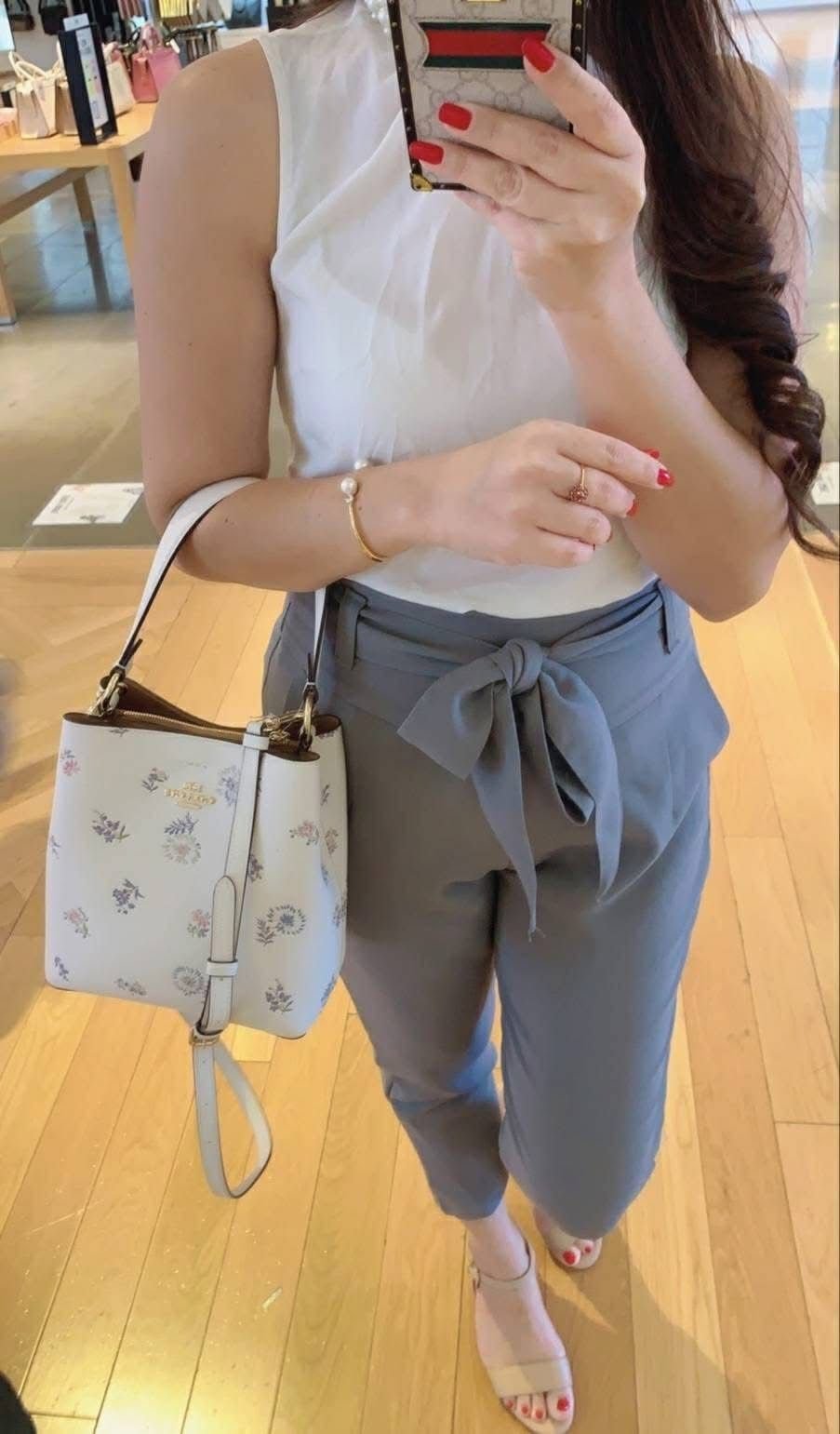 Coach Small Town Floral Bucket Bag
