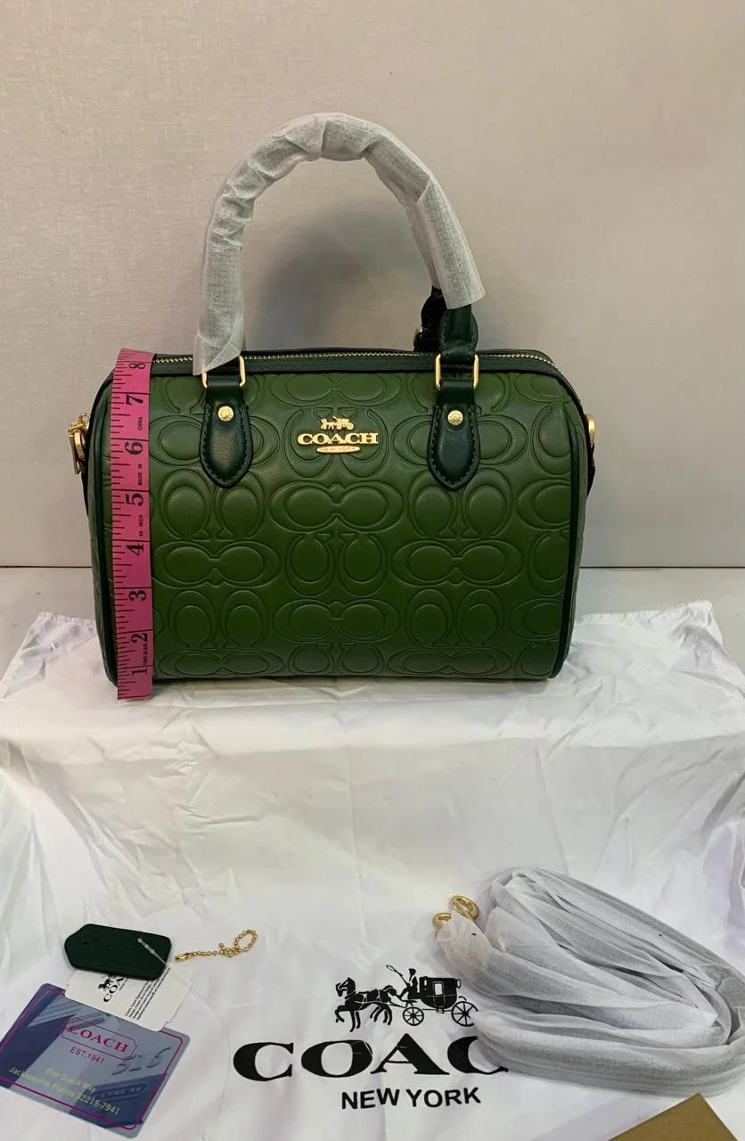Coach Embossed Signature C Mini Satchel