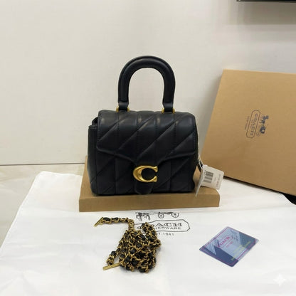 CoachTabby Quilted Top Handle Bag in leather