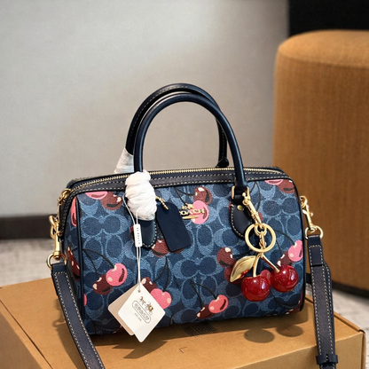 Coach Cherry Print Mini Boston Bag Style
