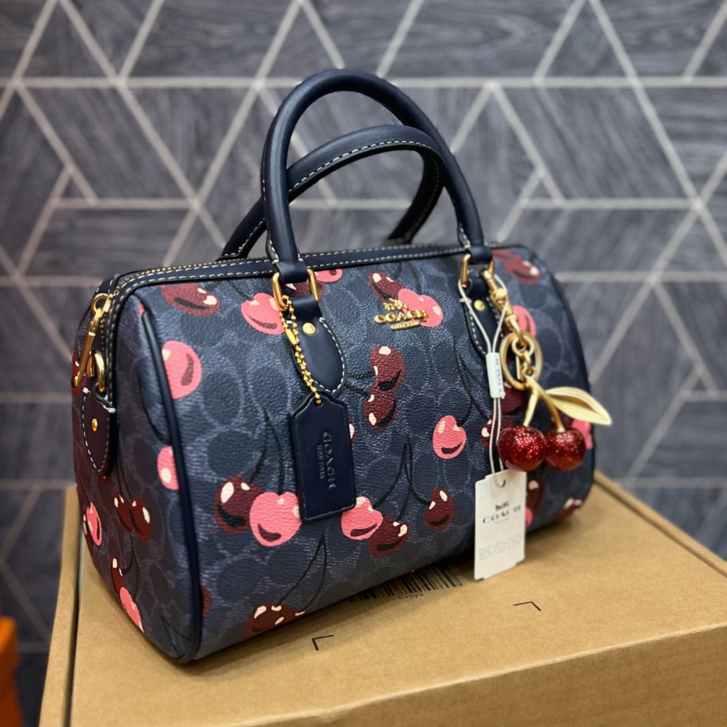 Coach Cherry Print Mini Boston Bag Style