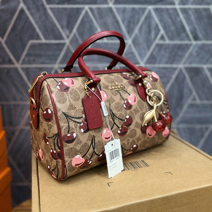 Coach Cherry Print Mini Boston Bag Style