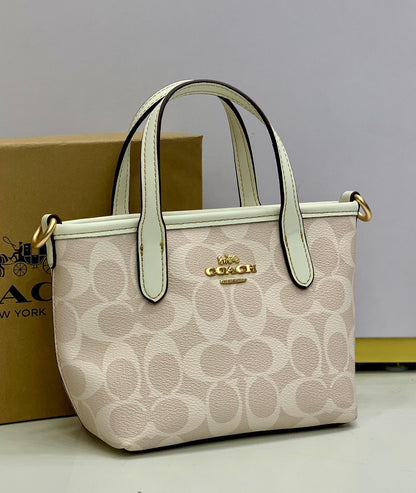Coach City Mini Tote Bag in Signature Canvas