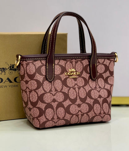 Coach City Mini Tote Bag in Signature Canvas