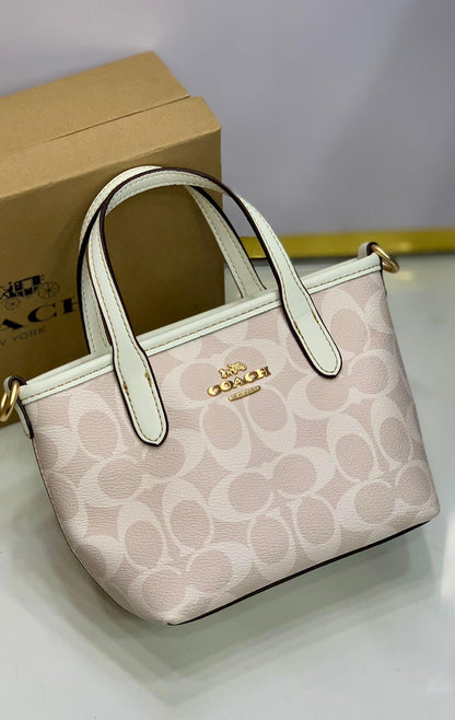 Coach City Mini Tote Bag in Signature Canvas
